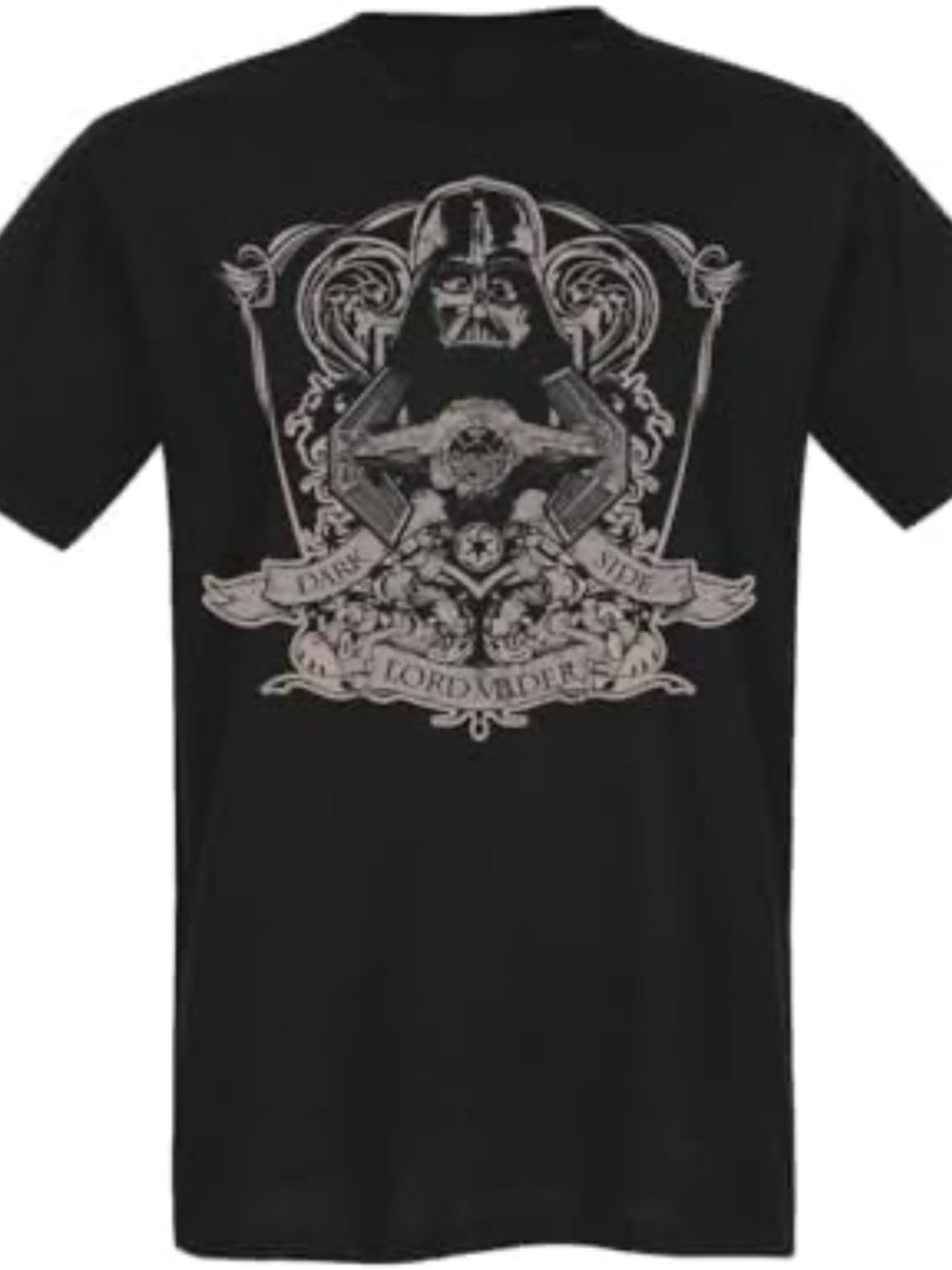 Star Wars Y2K Darth Vader Crest Graphic Tee Black / Cream XL